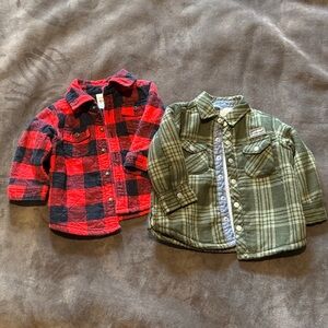 Plaid Button-Up Shirts for Kids
